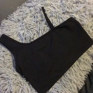 Black crop top